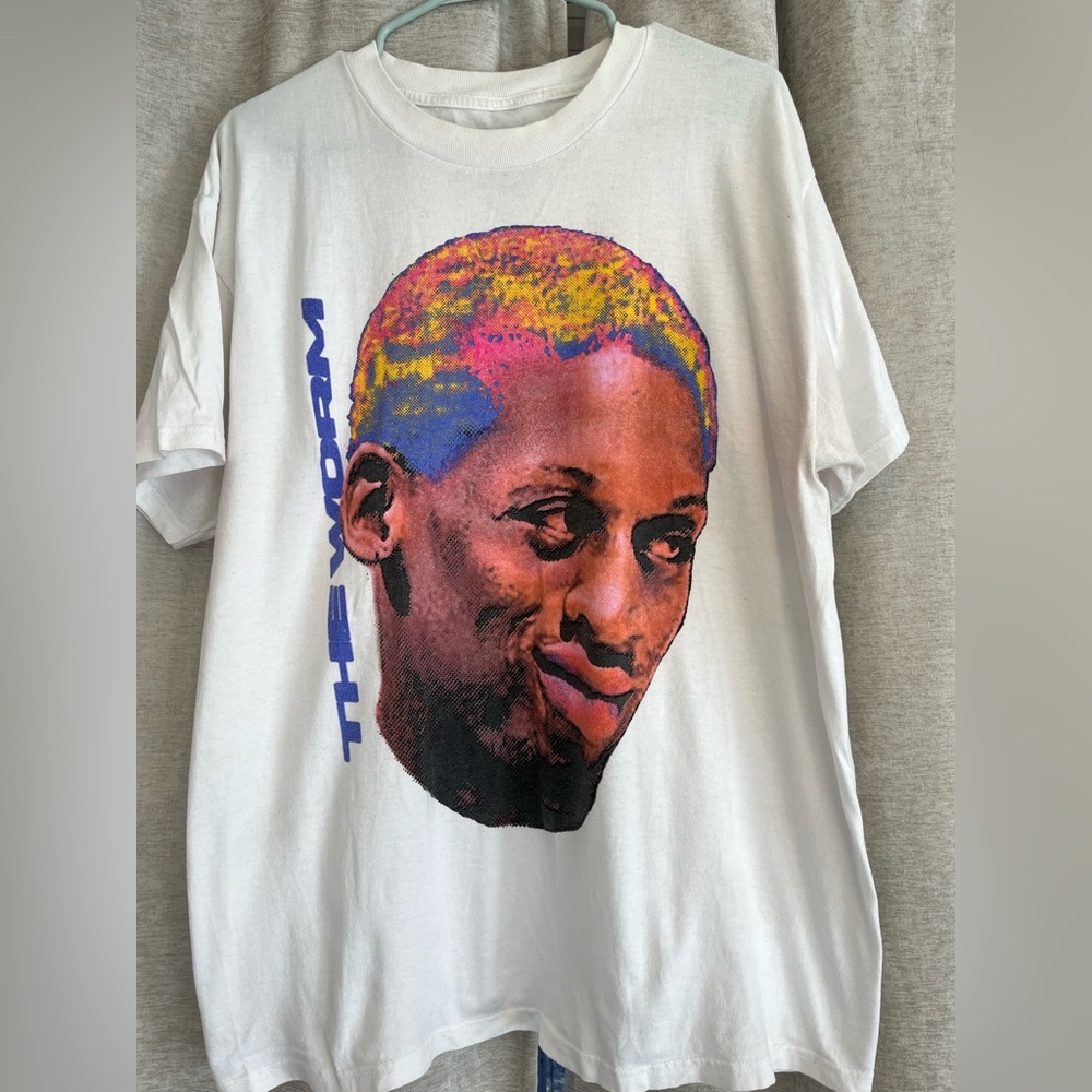 Dennis Rodman The Worm Graphic Tee Size Large Y2K